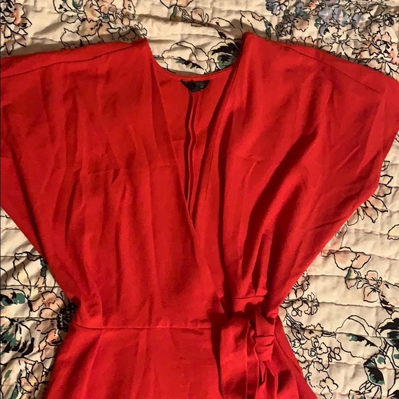 Topshop Dolman Sleeve Wrap Dress - Picture 4 of 7